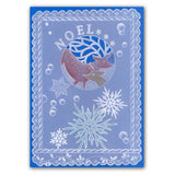 Deer Round <br/>A5 Square Groovi Plate <br/>(Set GRO-CH-40025-03)