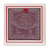 During this Christmas Verse No. 3 - Bell <br/>A5 Square Groovi Plate <br/>(Set GRO-CH-40724-03)