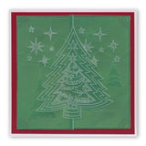 During this Christmas Verse No. 1 - Tree <br/>A5 Square Groovi Plate <br/>(Set GRO-CH-40724-03)