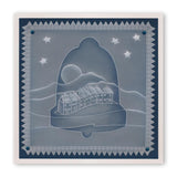 During this Christmas Verse No. 3 - Bell <br/>A5 Square Groovi Plate <br/>(Set GRO-CH-40724-03)