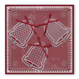 During this Christmas Verse No. 3 - Bell <br/>A5 Square Groovi Plate <br/>(Set GRO-CH-40724-03)