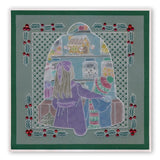 During this Christmas Verse No. 3 - Bell <br/>A5 Square Groovi Plate <br/>(Set GRO-CH-40724-03)