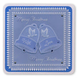 During this Christmas Verse No. 3 - Bell <br/>A5 Square Groovi Plate <br/>(Set GRO-CH-40724-03)