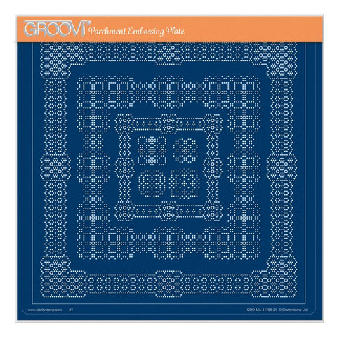 Embossed Patterns A4 Square Plate