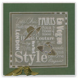 Fashion Phrases <br/>A5 Square Groovi Plate <br/>(Set GRO-40514-03)