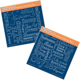 Fashion Phrases & Elegant Expressions <br/>A5 Square Groovi Plate Set