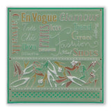Fashion Phrases <br/>A5 Square Groovi Plate <br/>(Set GRO-40514-03)