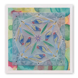 Willowy Wreath <br/>A5 Square Groovi Plate <br/>(Set GRO-40570-03)