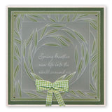 Willowy Wreath <br/>A5 Square Groovi Plate <br/>(Set GRO-40570-03)