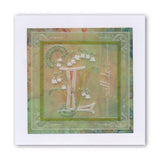 Floral Alphabet - Letter L <br/>A6 Square Groovi Plate