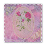Floral Alphabet - Letter R <br/>A6 Square Groovi Plate