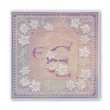 Floral Alphabet - Letter E <br/>A6 Square Groovi Plate