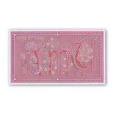 Floral Alphabet - Letter Y <br/>A6 Square Groovi Plate