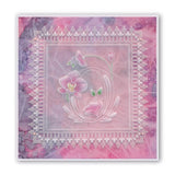 Floral Alphabet - Letter O <br/>A6 Square Groovi Plate