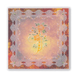 Floral Alphabet - Letter J <br/>A6 Square Groovi Plate