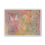 Floral Alphabet - Letter A <br/>A6 Square Groovi Plate