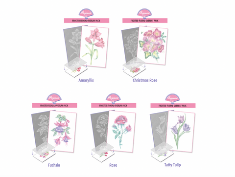 Frosted Floral Overlay Collection - Set 1