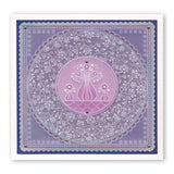 Floral Flourish Background <br/>A5 Square Groovi Plate