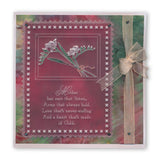 Freesias & Mother Verse <br/>A5 Square Groovi Plate <br/>(Set GRO-FL-40935-03)