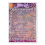 Freesias & Mother Verse <br/>A5 Square Groovi Plate <br/>(Set GRO-FL-40935-03)