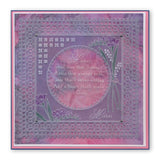Freesias & Mother Verse <br/>A5 Square Groovi Plate <br/>(Set GRO-FL-40935-03)