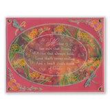 Freesias & Mother Verse <br/>A5 Square Groovi Plate <br/>(Set GRO-FL-40935-03)