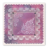 Frilly Square <br/>A5 Square Groovi Plate <br/>(Set GRO-FL-40805-03)