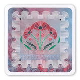 Frilly Square <br/>A5 Square Groovi Plate <br/>(Set GRO-FL-40805-03)
