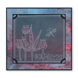 Funky Seed Heads & Leaves <br/>A6 Groovi Plate