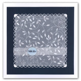 Sprig Background <br/>A5 Square Groovi Plate <br/>(Set GRO-FL-40011-03)