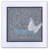 Sprig Background <br/>A5 Square Groovi Plate <br/>(Set GRO-FL-40011-03)