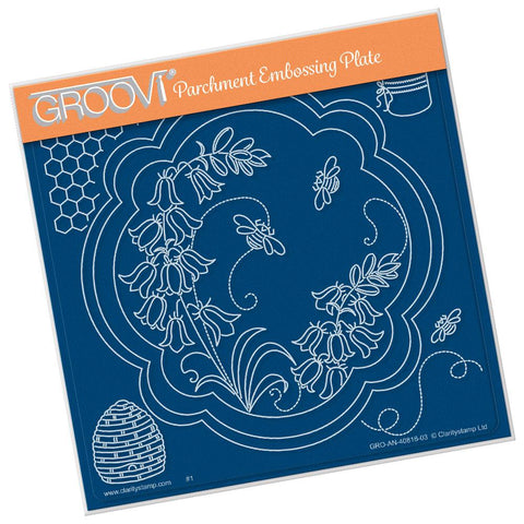 Linda's Bumble Bees <br/>A5 Square Groovi Plate