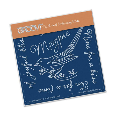 Magpie 3 - Eight for a Wish <br/>A6 Square Groovi Baby Plate <br/>(Set GRO-BI-40285-01)