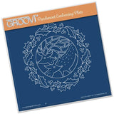 Deer Round <br/>A5 Square Groovi Plate <br/>(Set GRO-CH-40025-03)