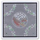 Deer Round <br/>A5 Square Groovi Plate <br/>(Set GRO-CH-40025-03)
