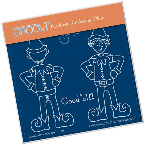 Elvis the Clarity Elf <br/>A6 Square Groovi Plate