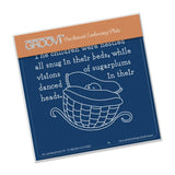 Twas the Night 3 - Crib <br/>A6 Square Groovi Baby Plate