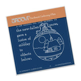 Twas the Night 4 - Bauble <br/>A6 Square Groovi Baby Plate
