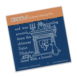 Twas the Night 10 - Fireplace <br/>A6 Square Groovi Baby Plate
