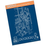 Jayne's Christmas Eve <br/>A5 Groovi Plate <br/>(Set GRO-CH-40700-04)