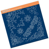 Tina's Christmas Corners 1 <br/>A4 Square Groovi Plate