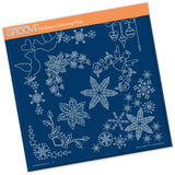 Tina's Christmas Corners 2 <br/>A4 Square Groovi Plate