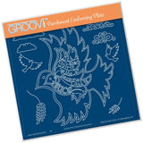 During this Christmas Verse No. 2 - Dove <br/>A5 Square Groovi Plate <br/>(Set GRO-CH-40724-03)