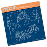 Silent Night <br>A5 Square Groovi Plate <br/>(Set GRO-CH-40800-03)