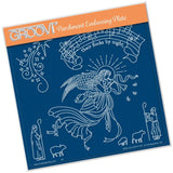 While Shepherds Watched <br>A5 Square Groovi Plate <br/>(Set GRO-CH-40799-03)