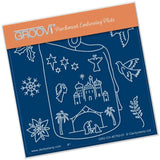 Candle Outline <br/>A6 Square Groovi Baby Plate <br/>(Set GRO-CH-40821-01)