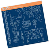 Tina's Christmas Presents & Holly <br/>A4 Square Groovi Plate