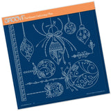 Tina's Christmas Baubles <br/>A4 Square Groovi Plate