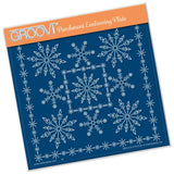 Tina's Snowflake Frame <br/>A5 Square Groovi Plate
