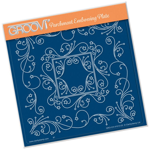 Tina's Star Frame <br/>A5 Square Groovi Plate